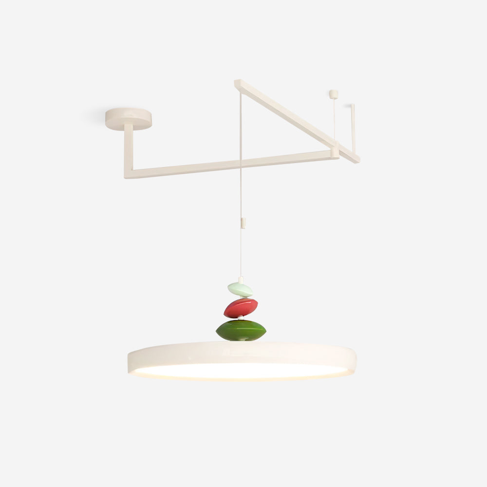 Suspension Acrylique Abat-jour Rond Décoratif Moderne