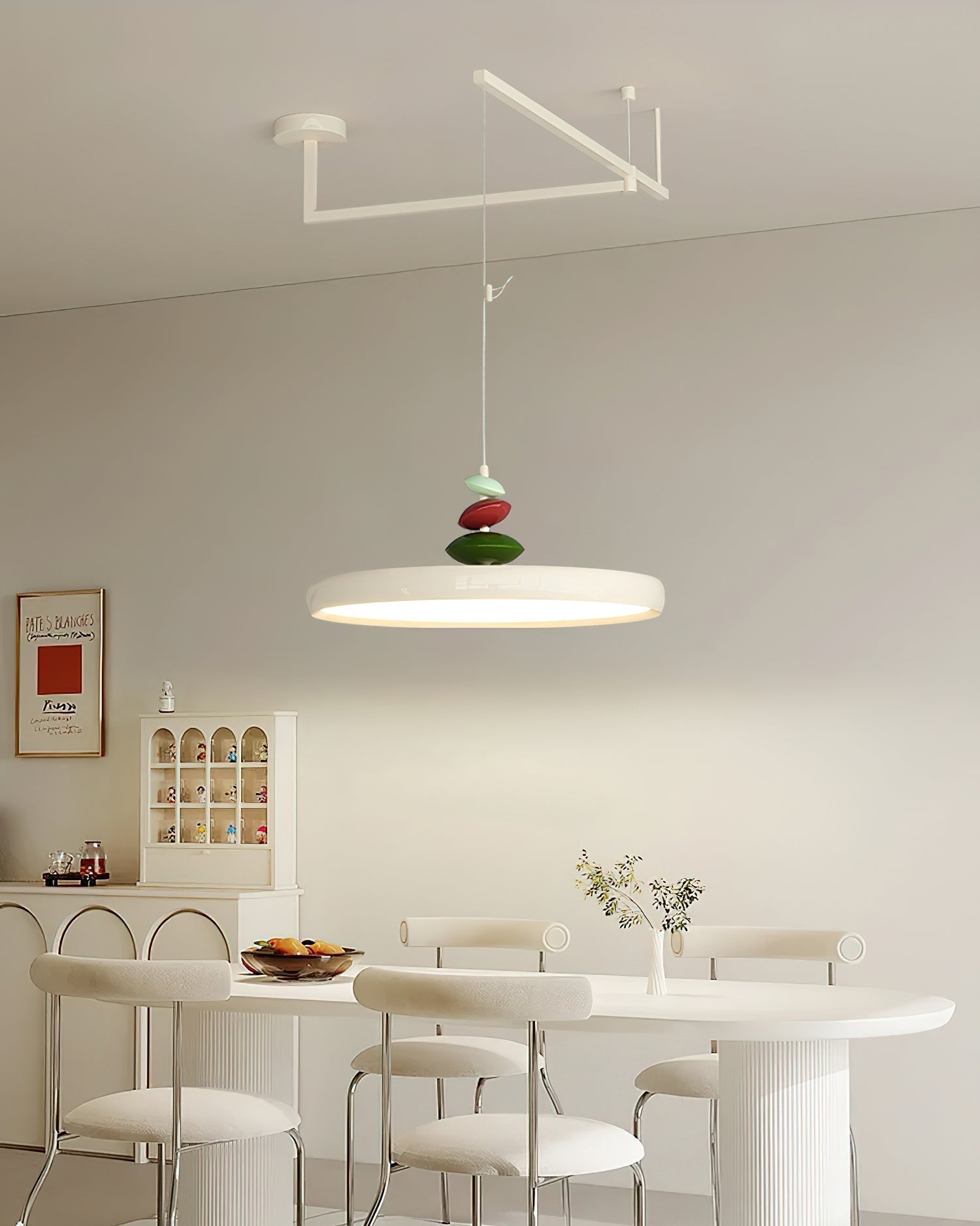 Suspension Acrylique Abat-jour Rond Décoratif Moderne