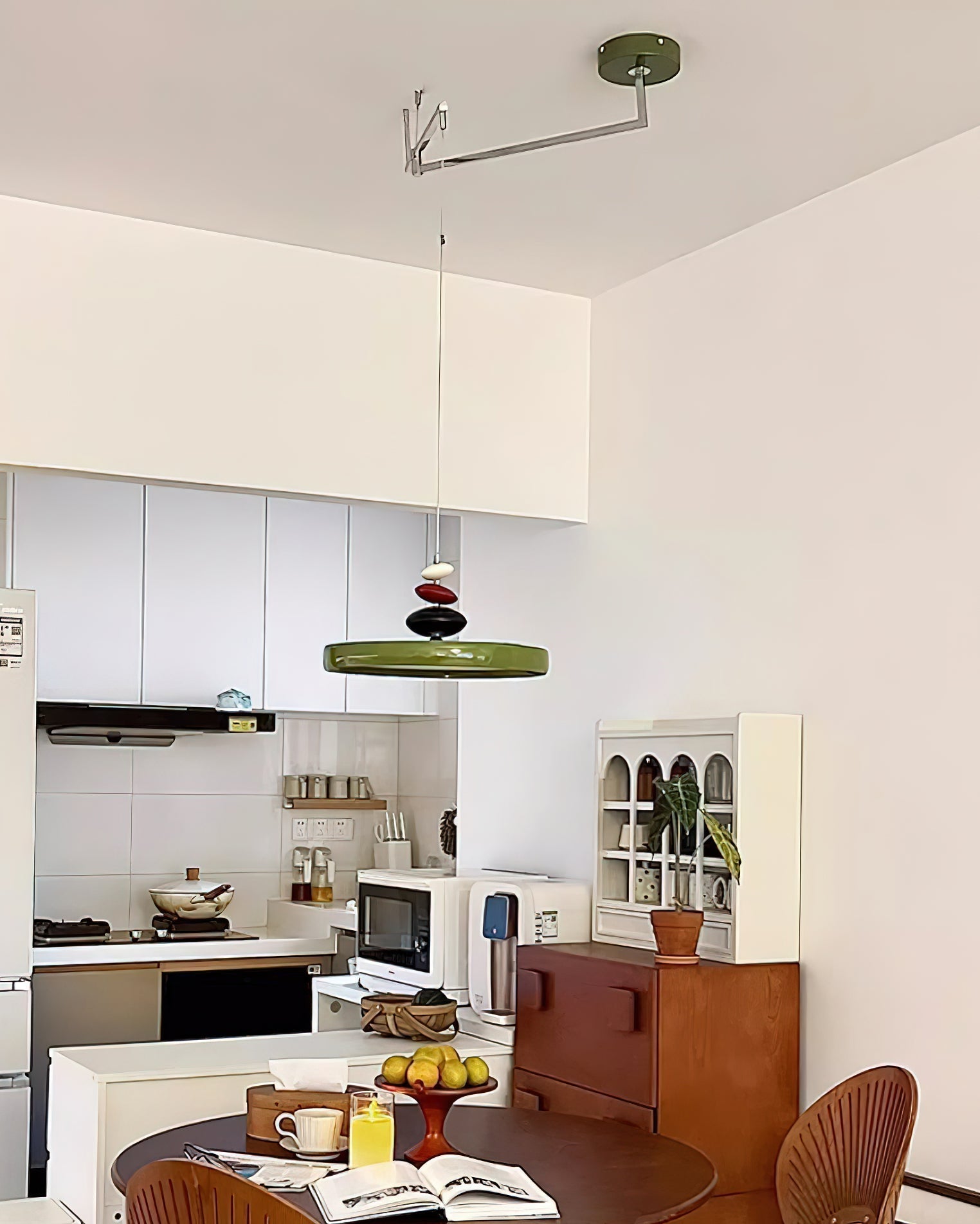 Suspension Acrylique Abat-jour Rond Décoratif Moderne