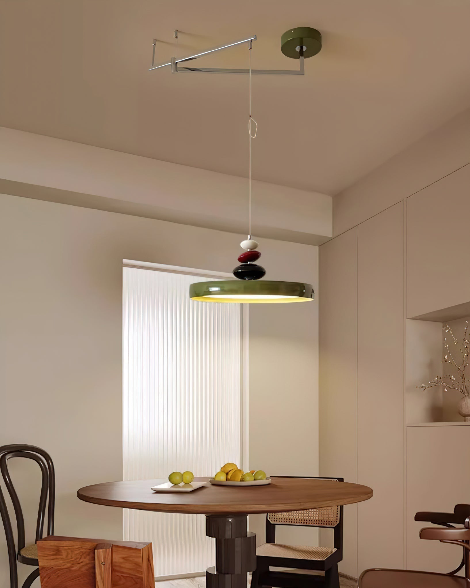 Suspension Acrylique Abat-jour Rond Décoratif Moderne
