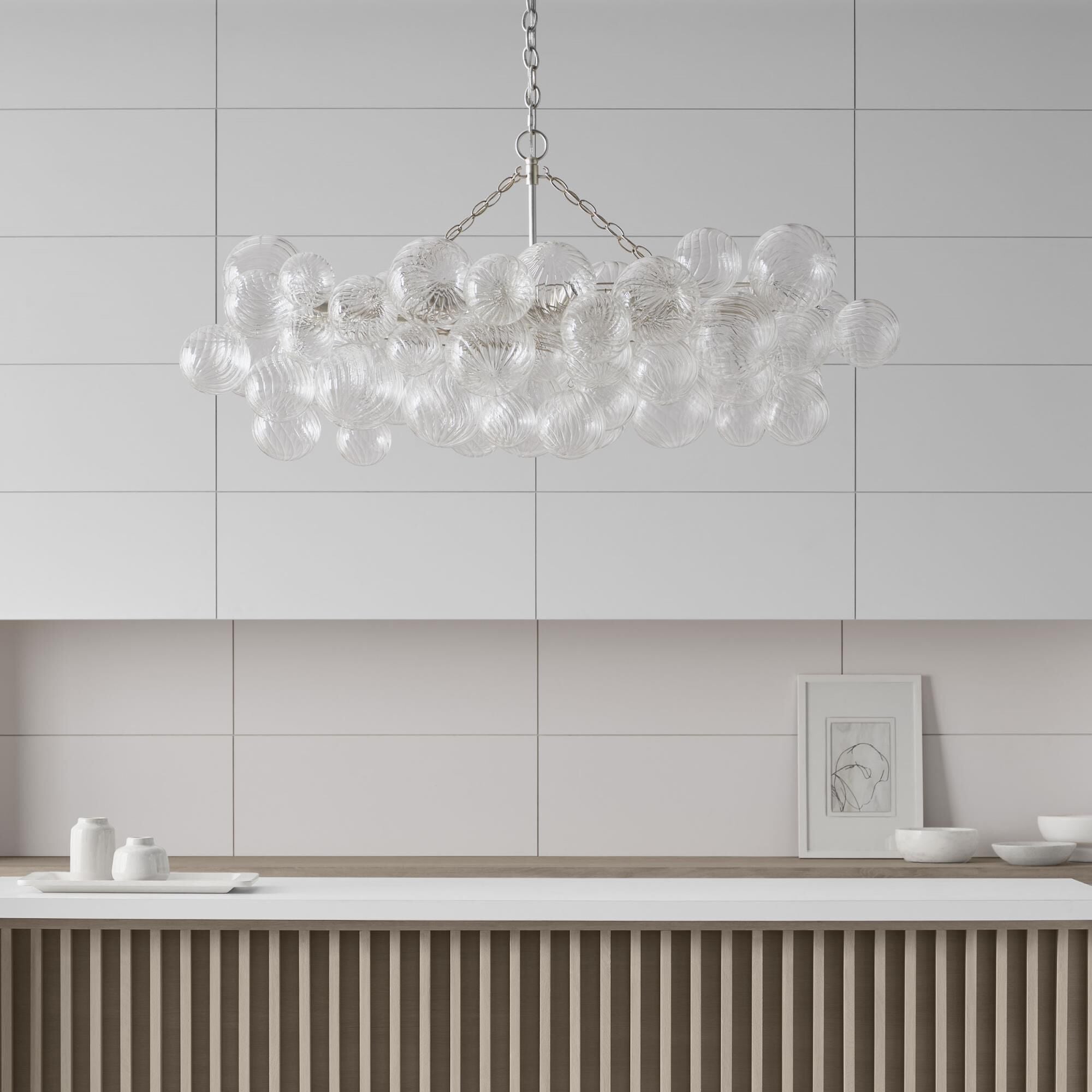 Aurora Lustre Moderne en Verre Boule Bulle