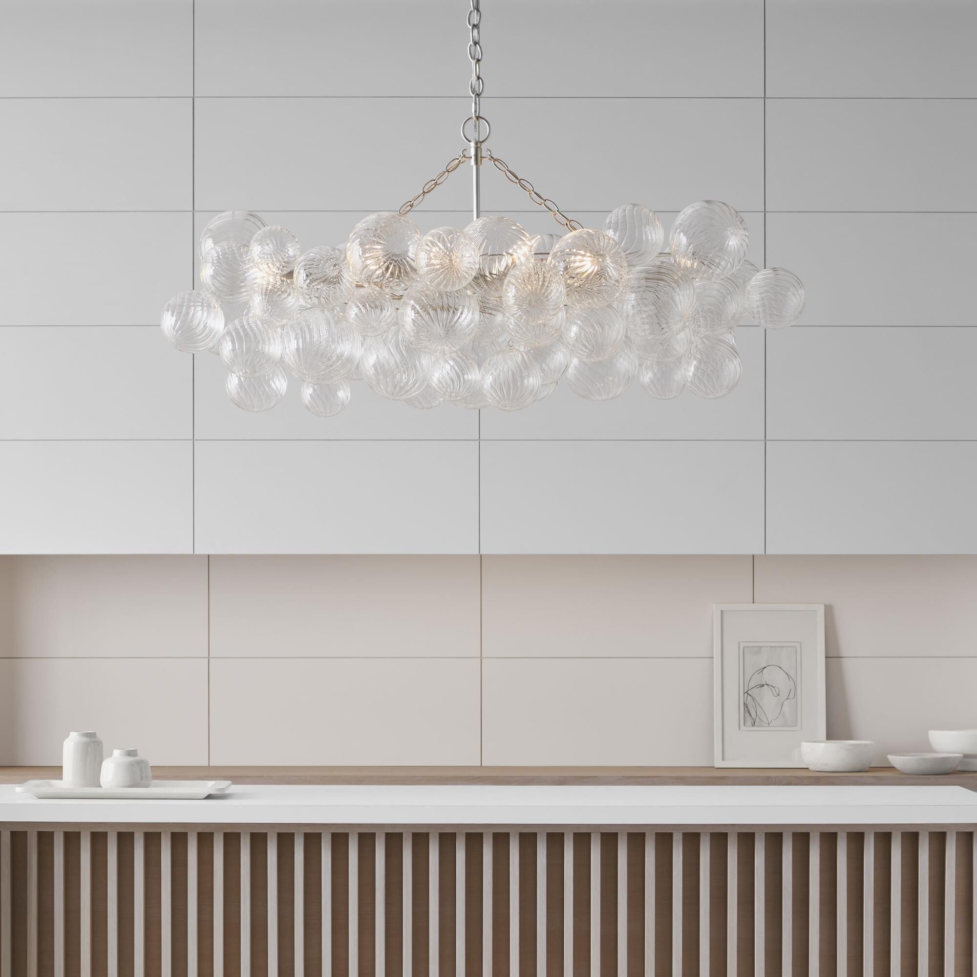 Aurora Lustre Moderne en Verre Boule Bulle