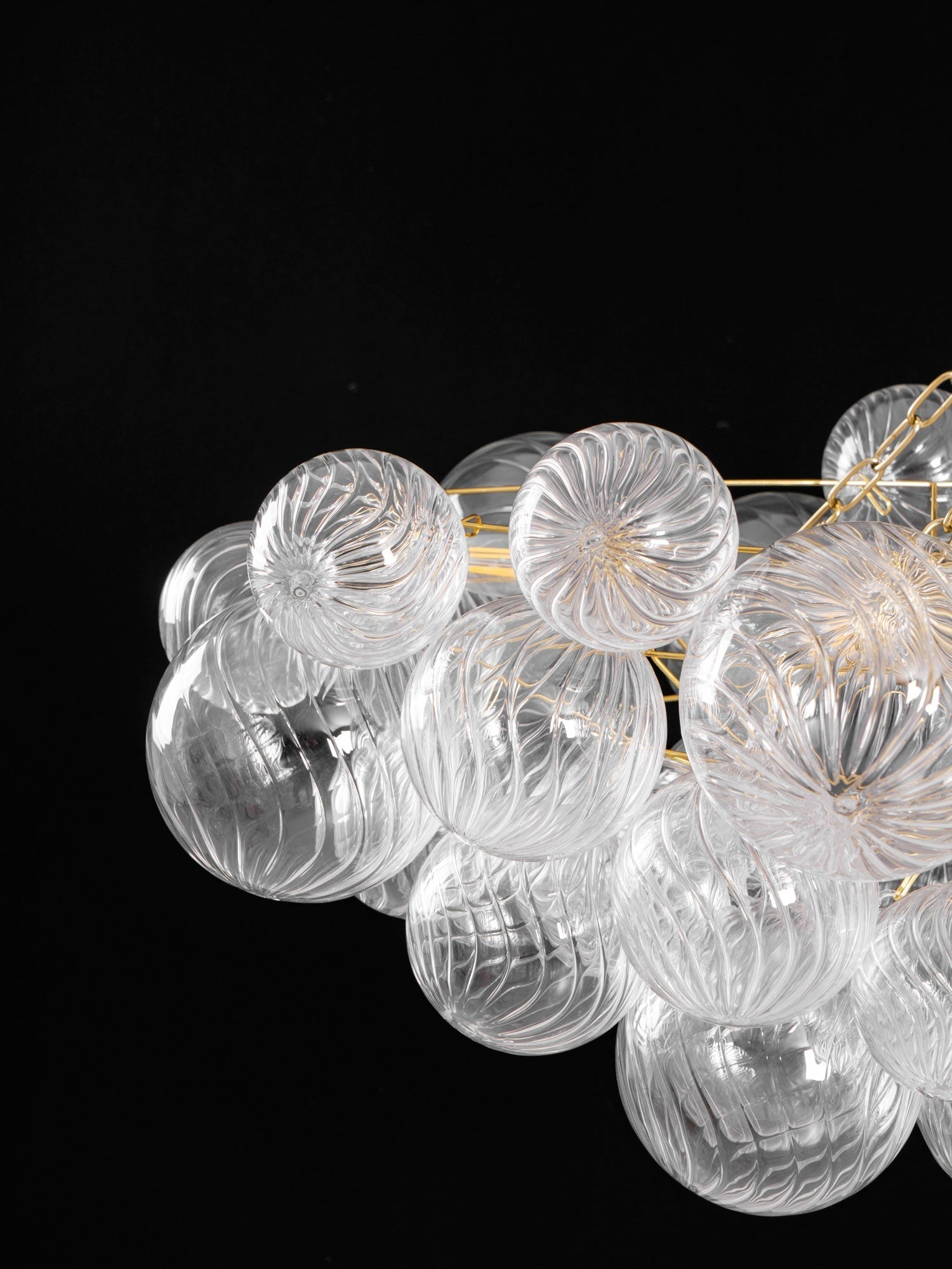 Aurora Lustre Moderne en Verre Boule Bulle