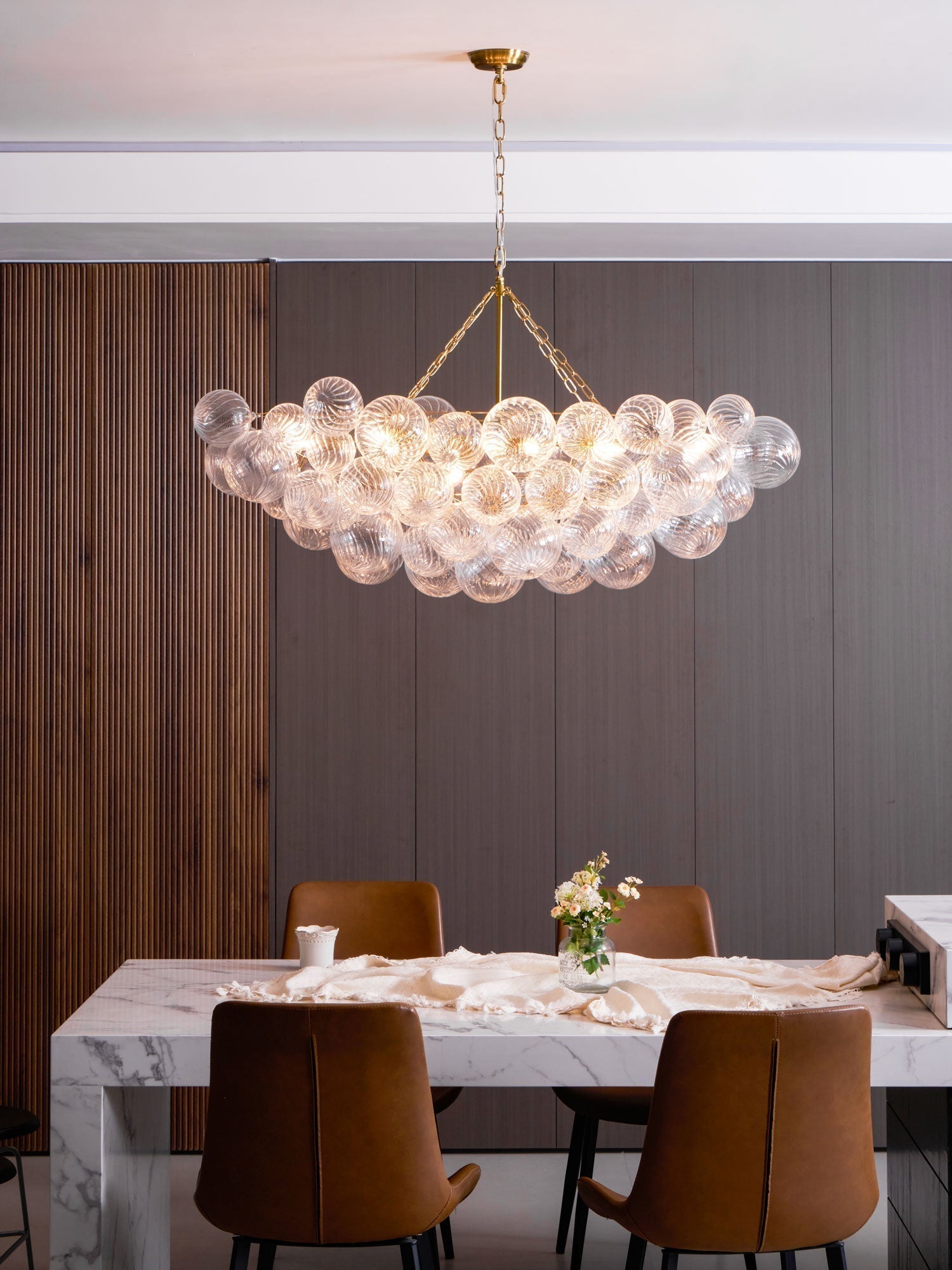 Aurora Lustre Moderne en Verre Boule Bulle