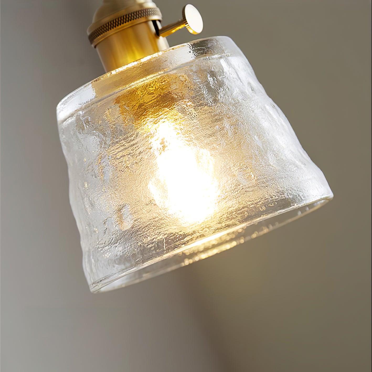 Lustra Suspension Lampe en Cuivre et Verre