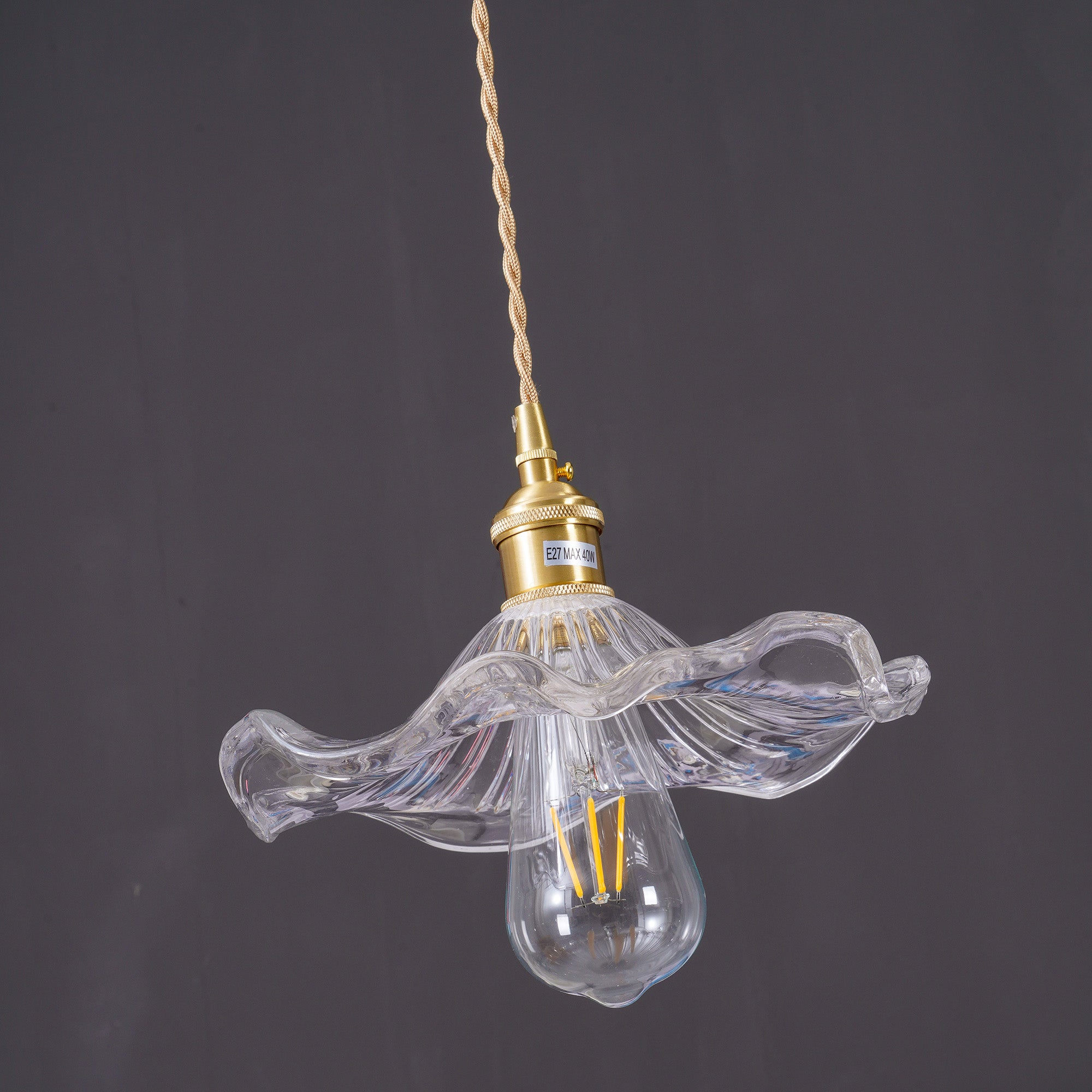 Daphne Suspension Fleur en Verre Moderne