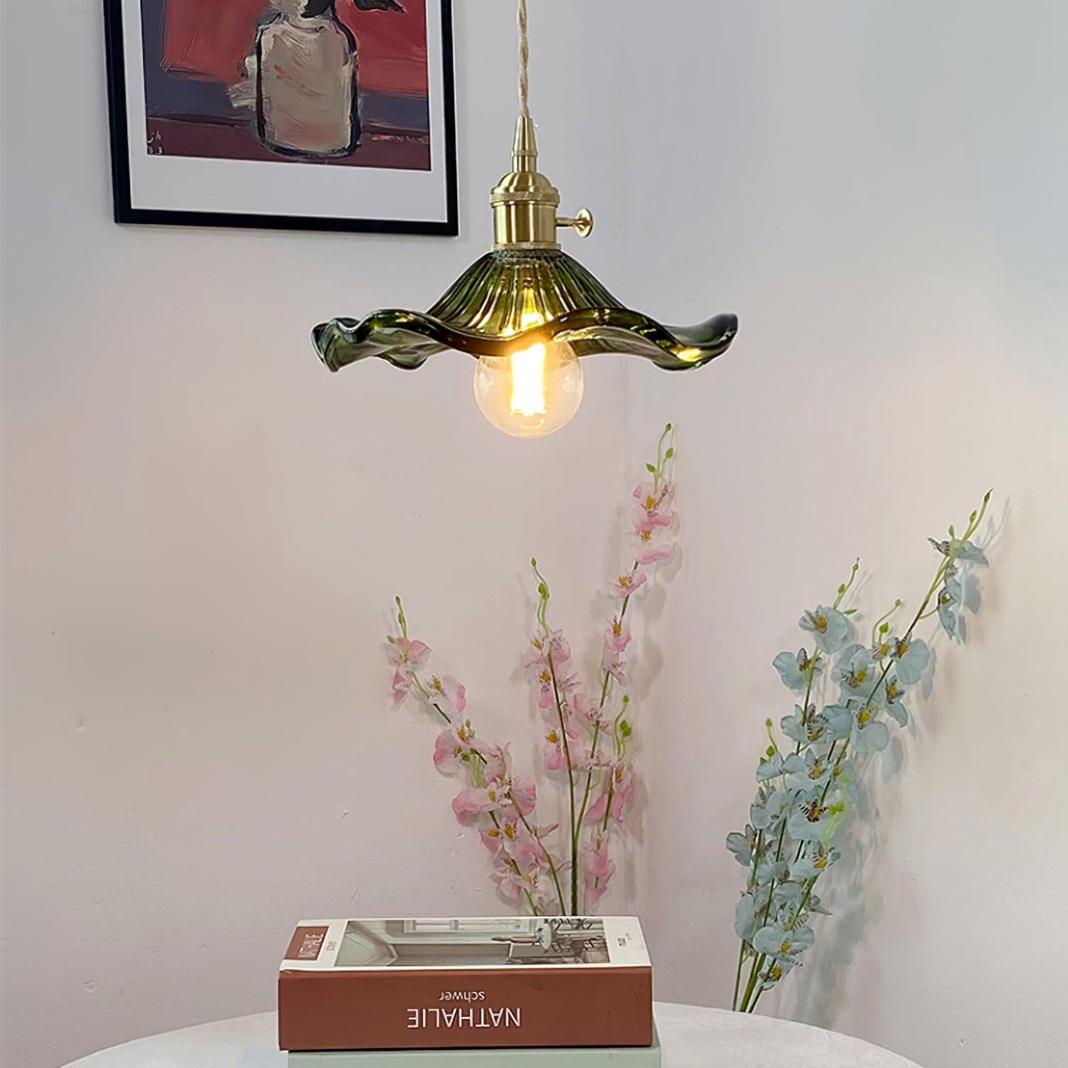 Daphne Suspension Fleur en Verre Moderne