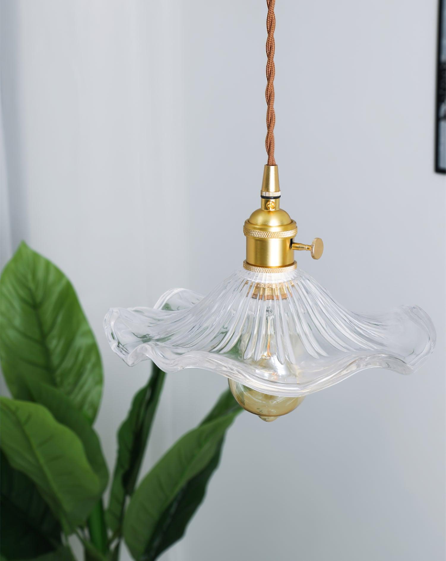 Daphne Suspension Fleur en Verre Moderne