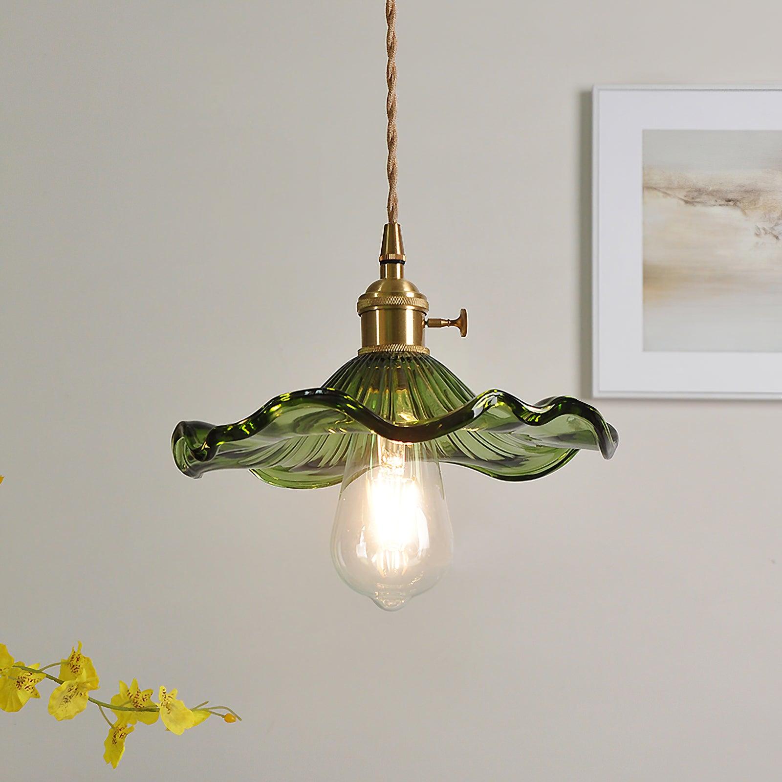 Daphne Suspension Fleur en Verre Moderne