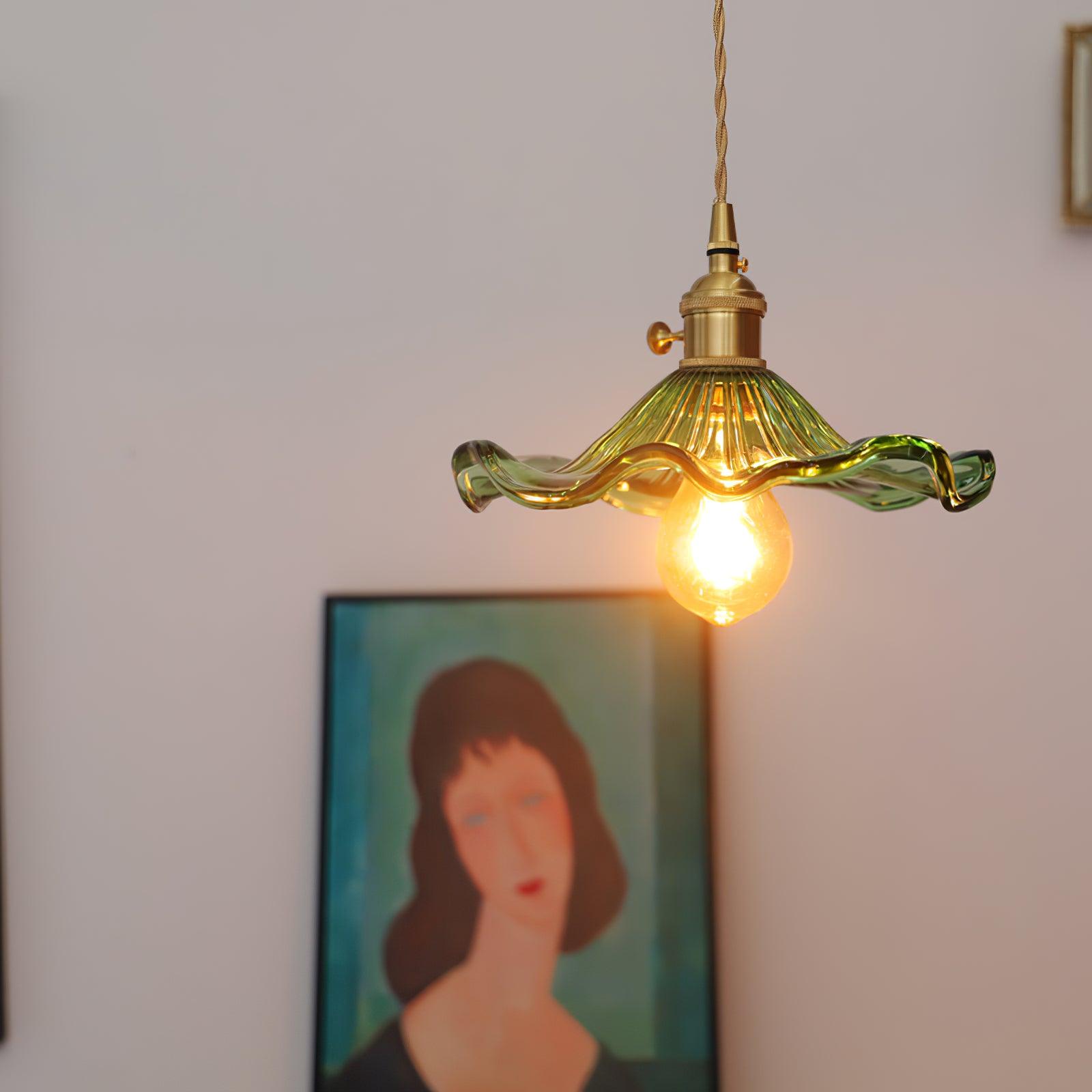 Daphne Suspension Fleur en Verre Moderne