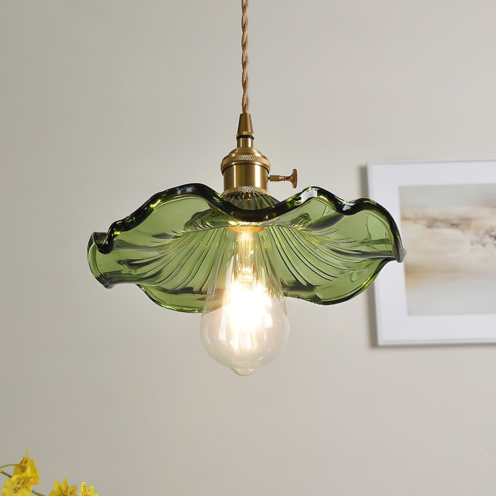 Daphne Suspension Fleur en Verre Moderne