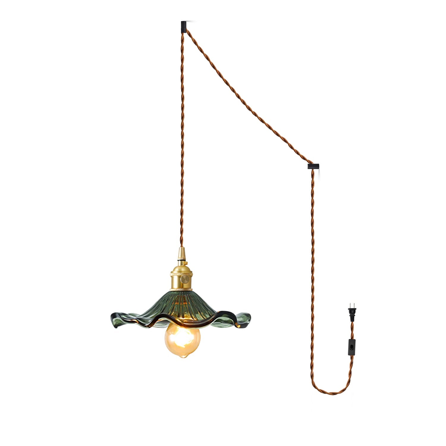 Daphne Suspension Fleur en Verre Moderne
