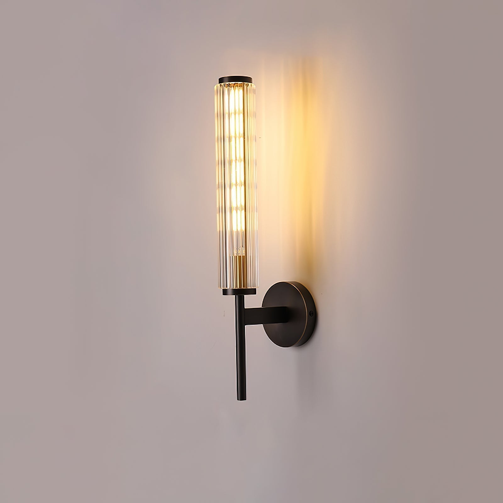 Cemaros Applique Murale Linéaire en Laiton et Verre Premium