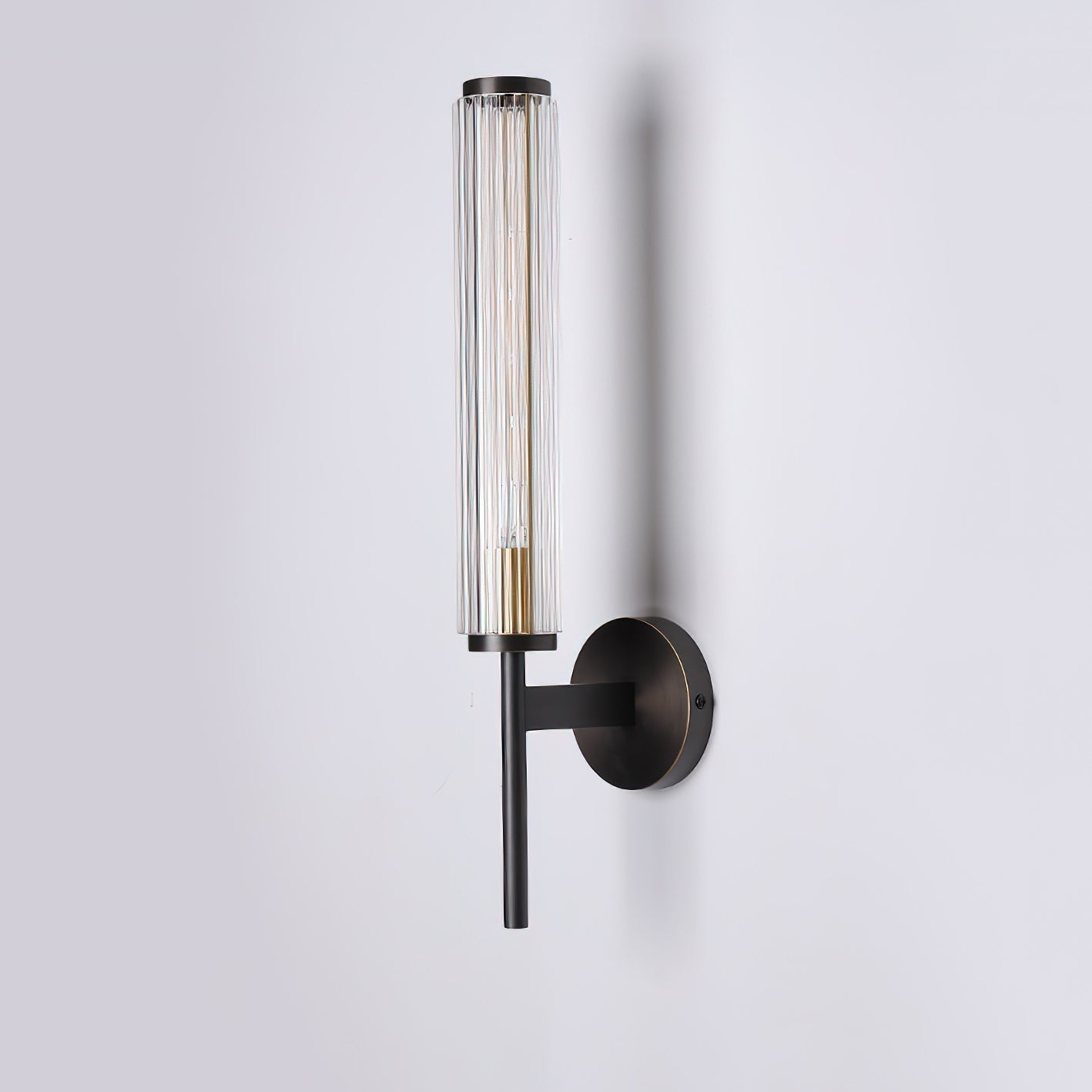 Cemaros Applique Murale Linéaire en Laiton et Verre Premium
