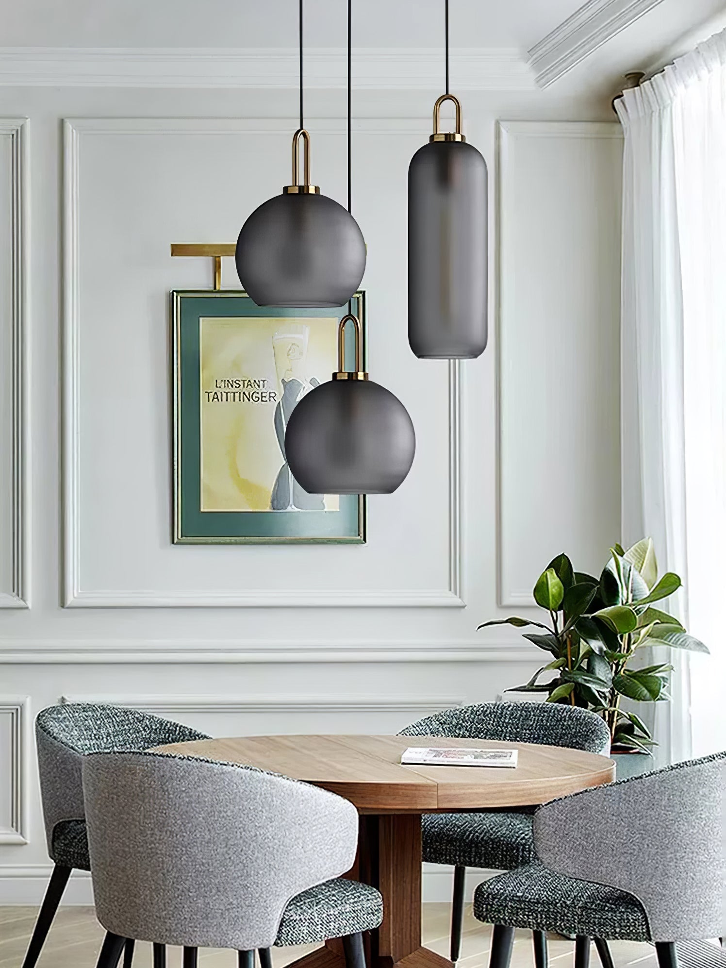Lustra Suspension Pendule en Verre