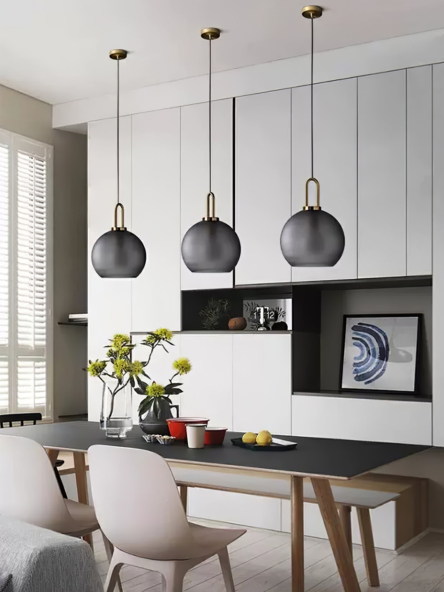 Lustra Suspension Pendule en Verre