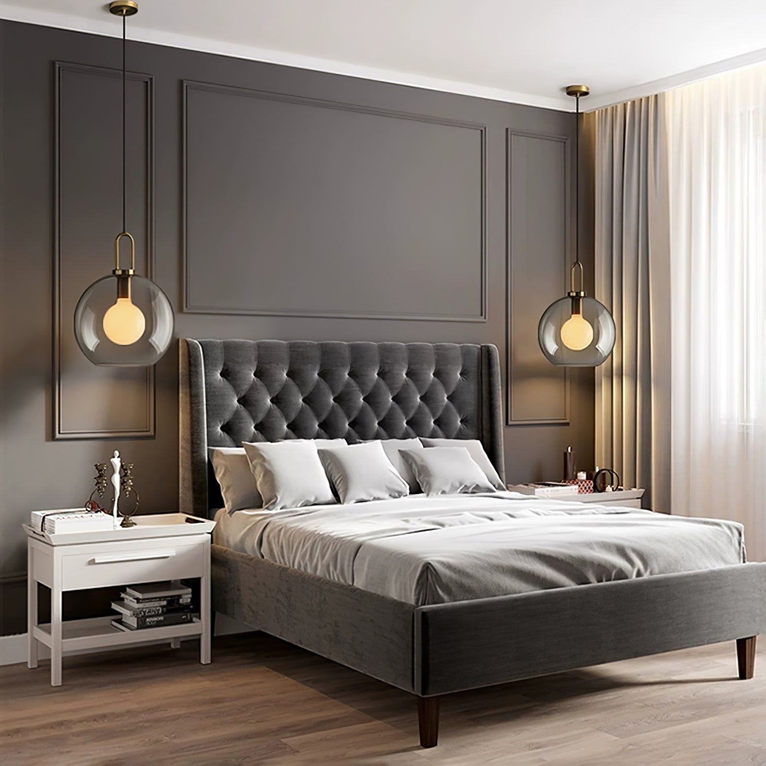 Lustra Suspension Pendule en Verre