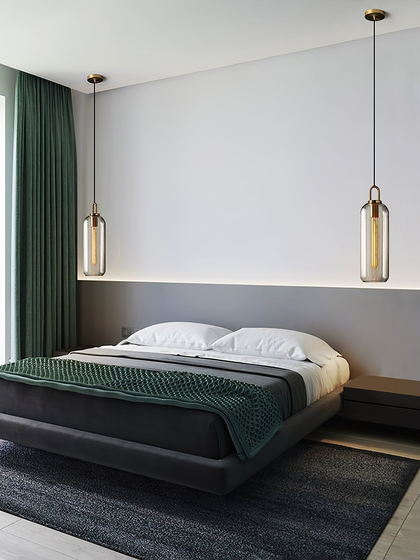Lustra Suspension Pendule en Verre