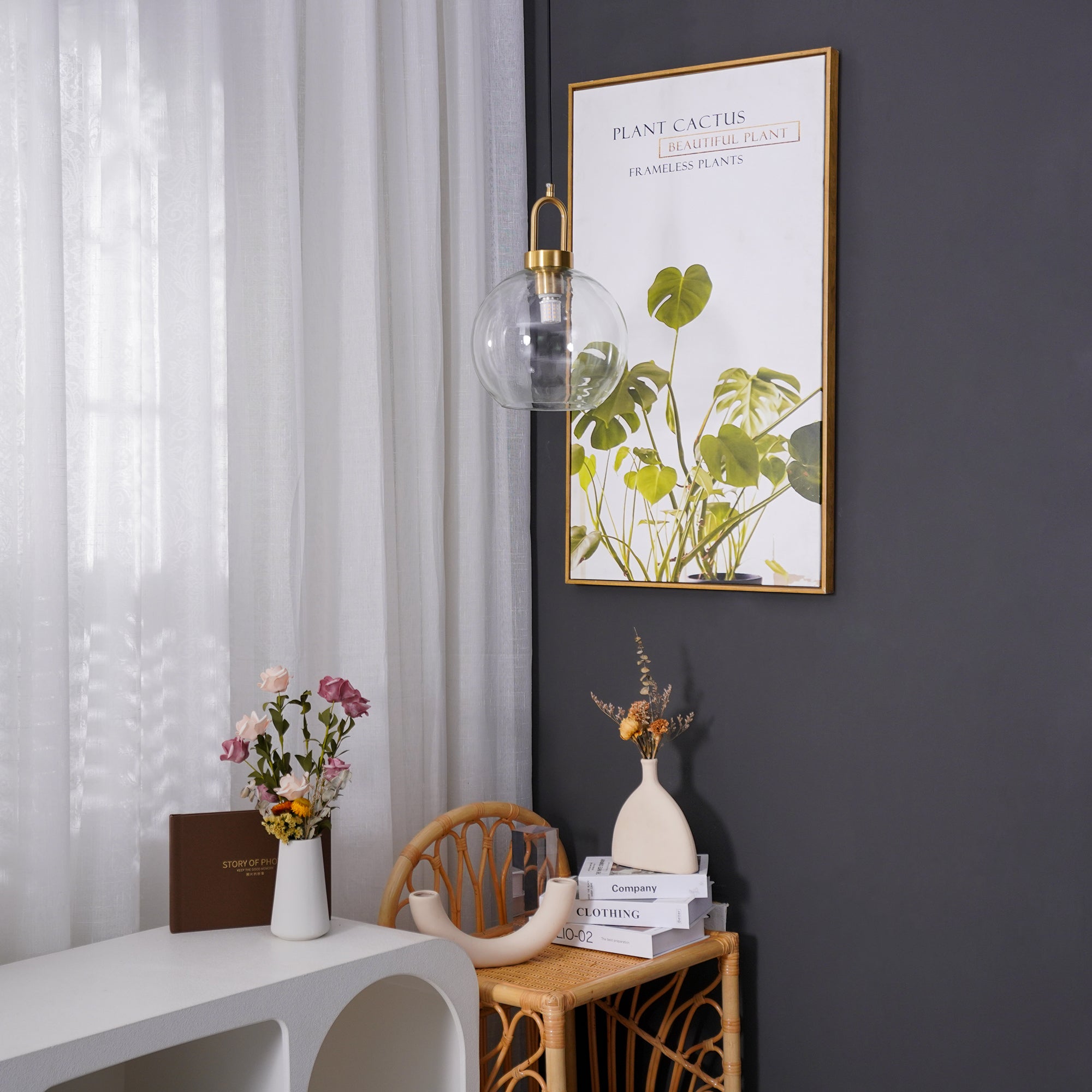 Lustra Suspension Pendule en Verre
