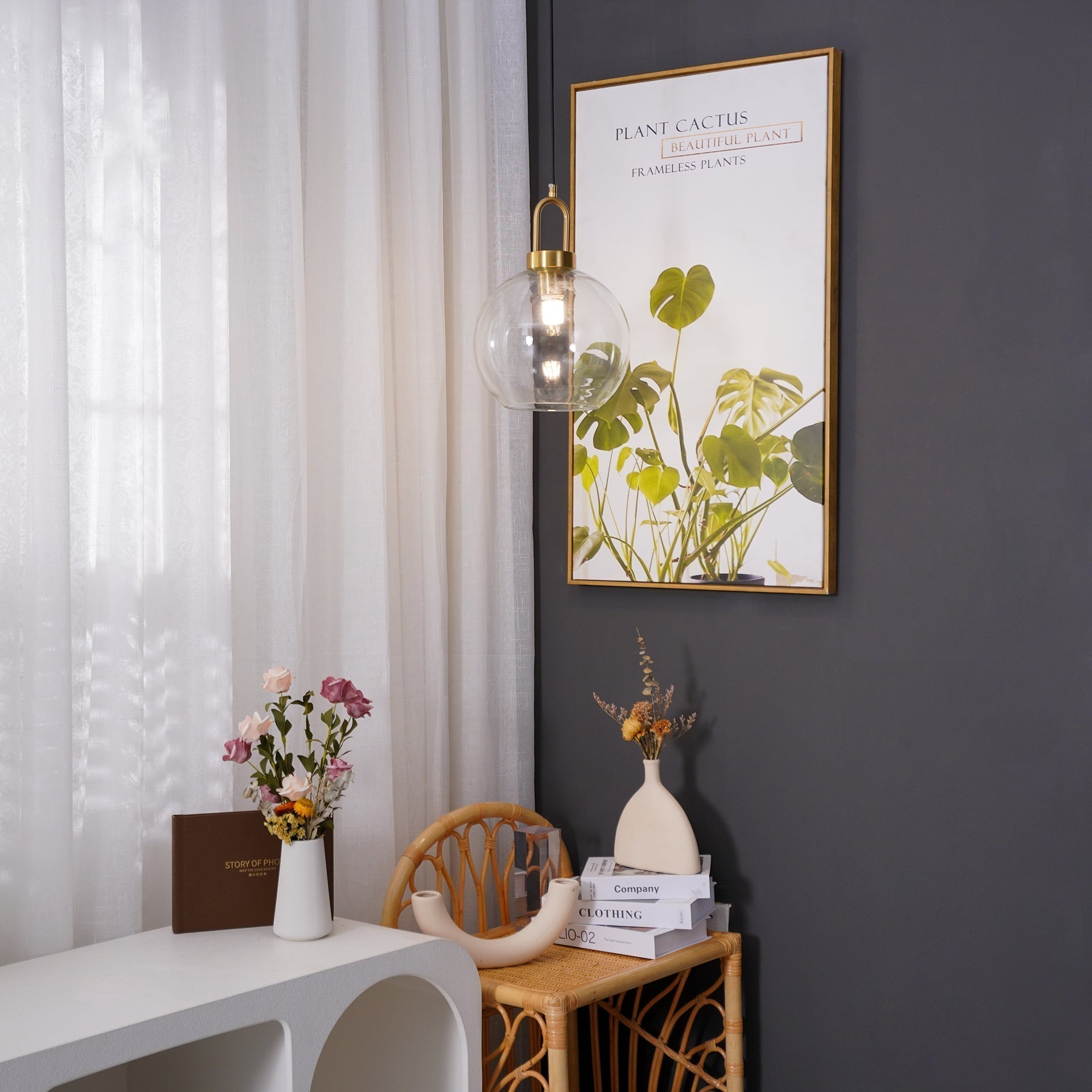 Lustra Suspension Pendule en Verre