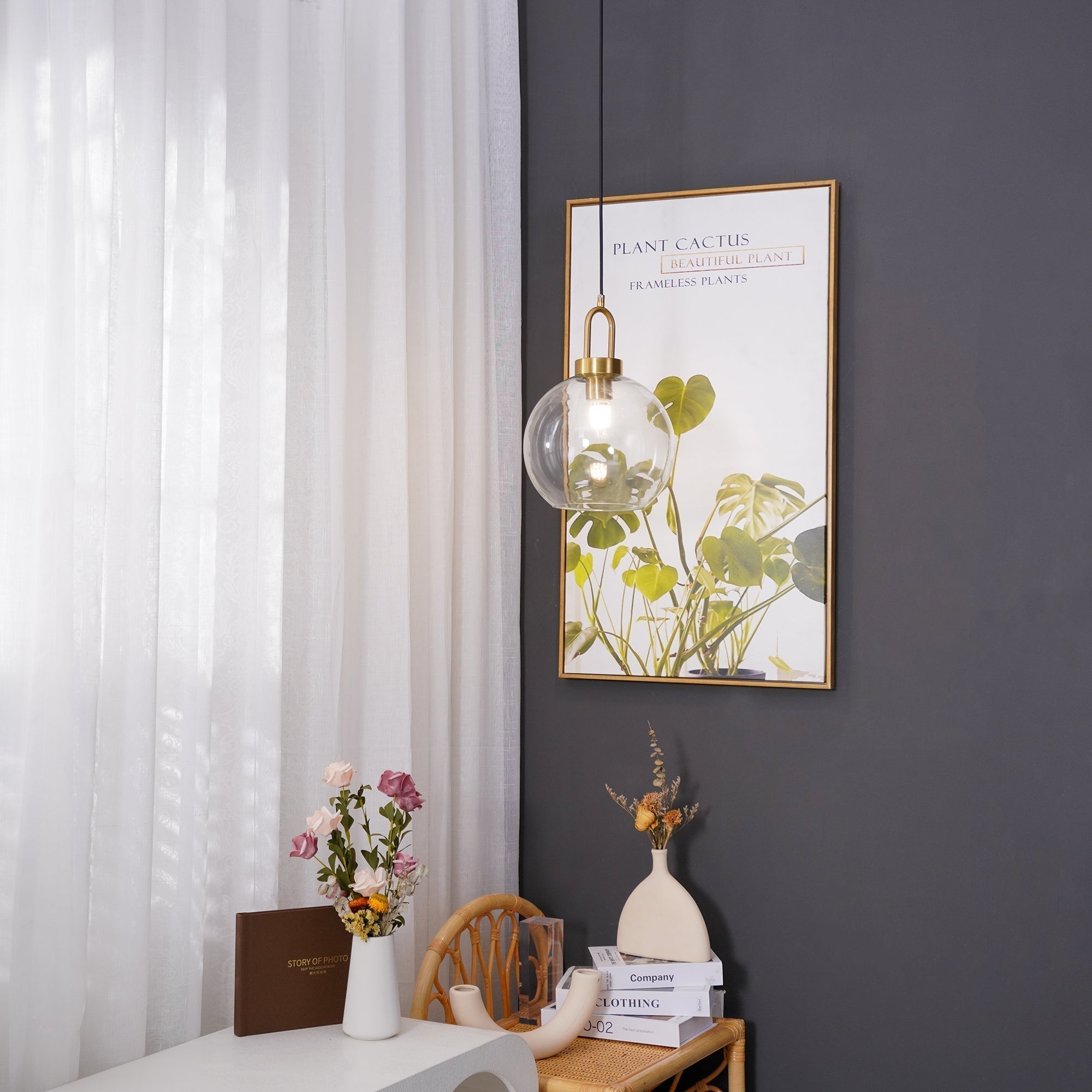 Lustra Suspension Pendule en Verre