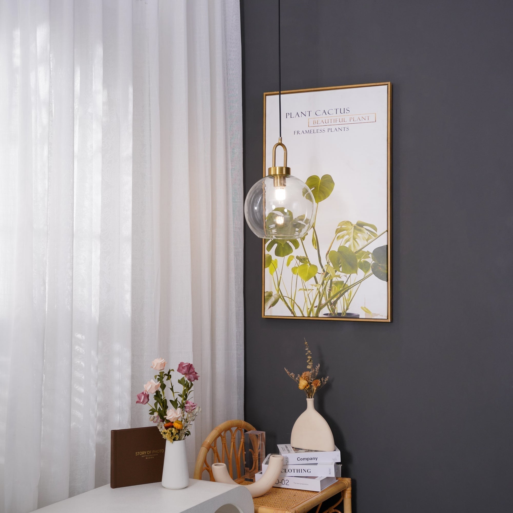 Lustra Suspension Pendule en Verre