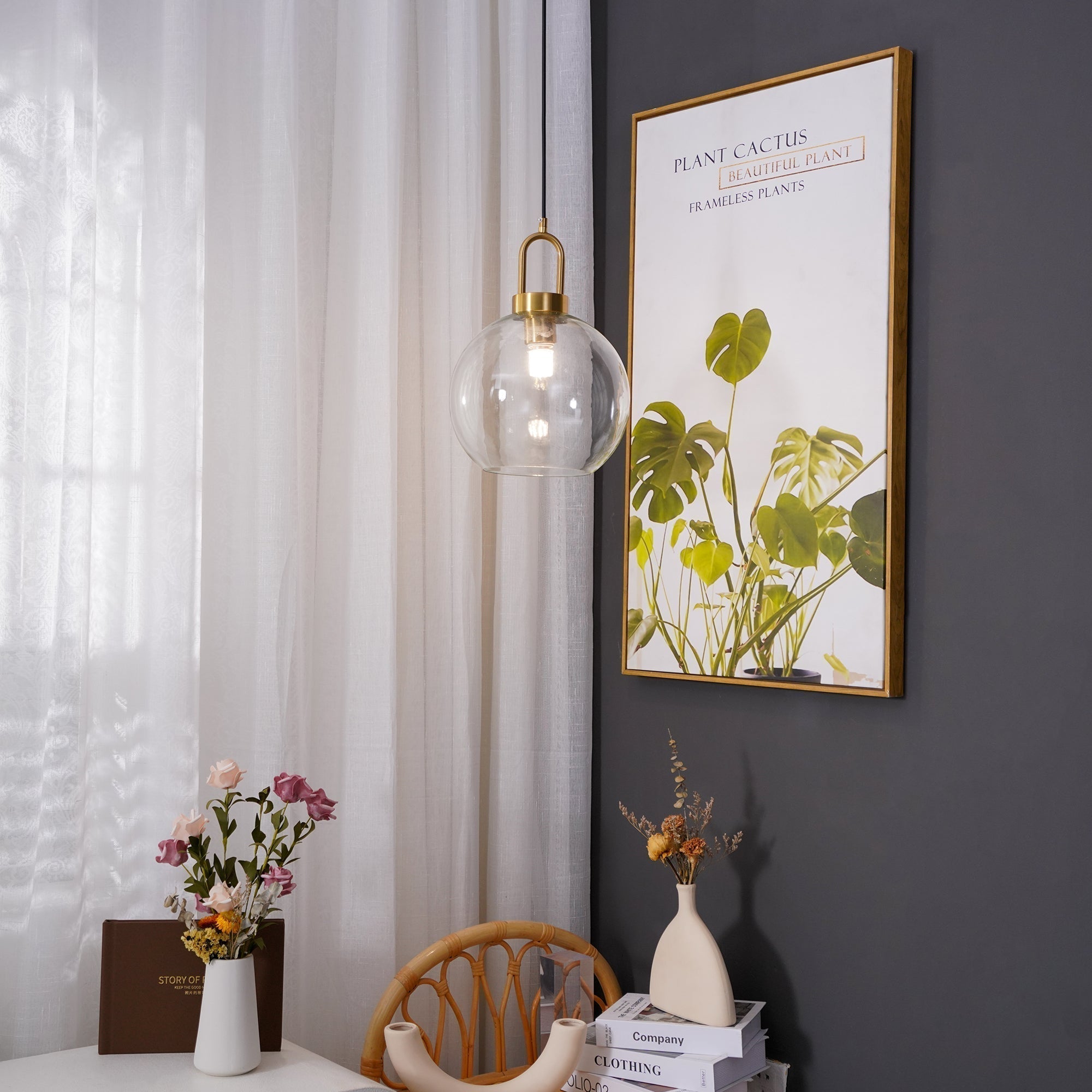 Lustra Suspension Pendule en Verre