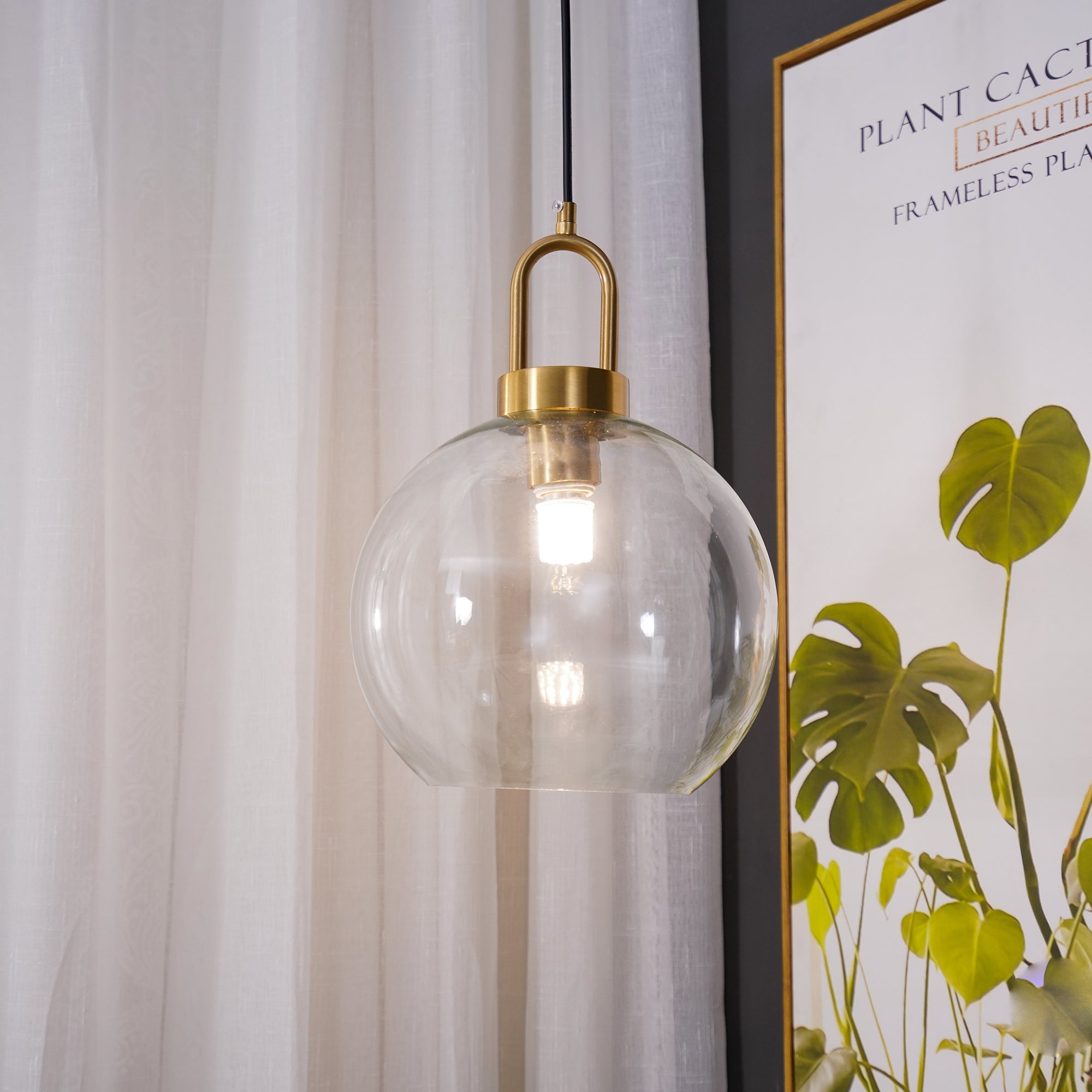 Lustra Suspension Pendule en Verre