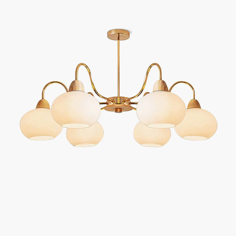 Zevena Lustre en Verre Élégant et Luxueux