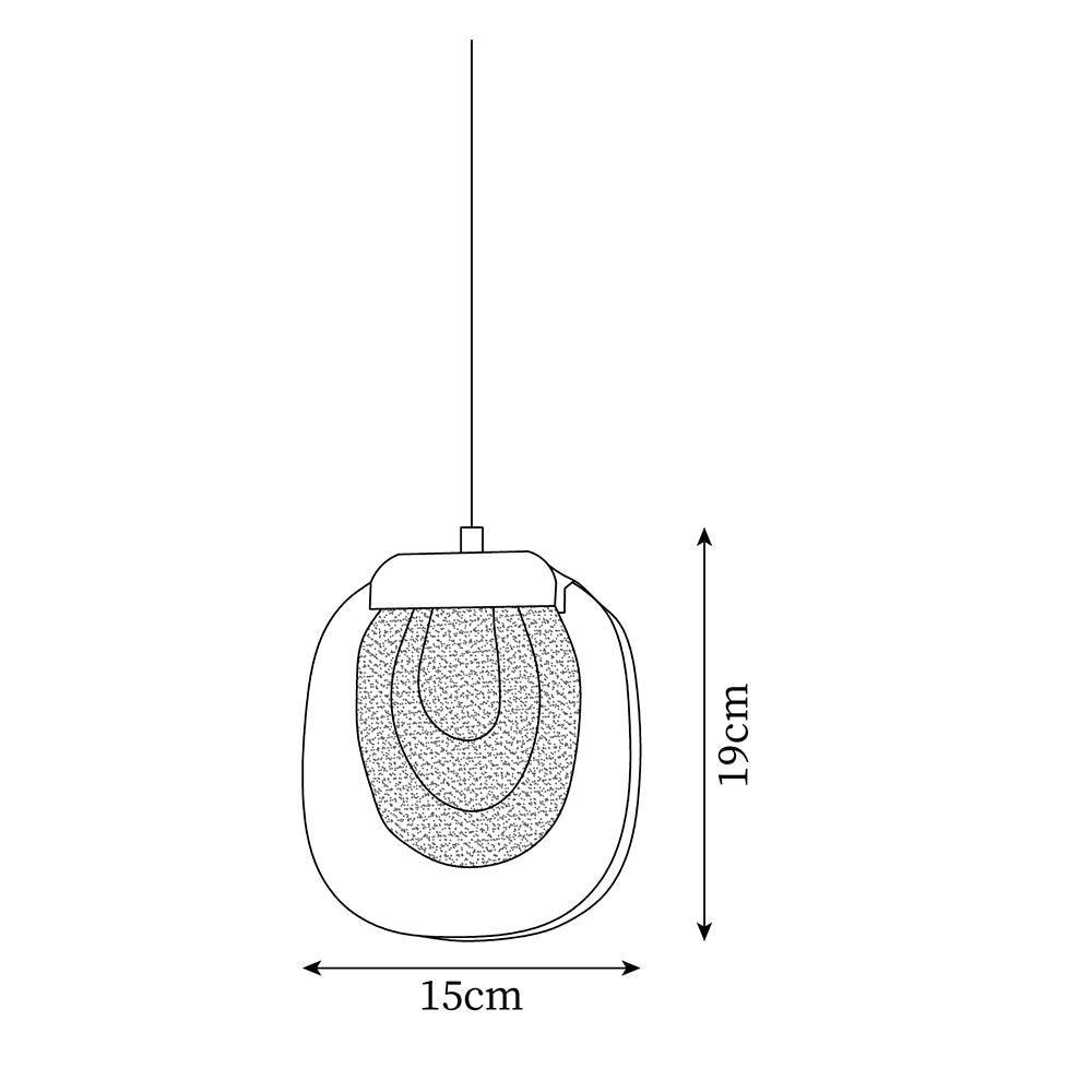 Avesia Suspension minimaliste en verre