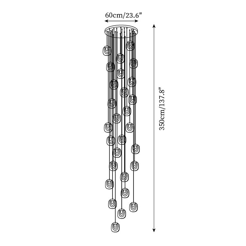 Avesia Suspension minimaliste en verre