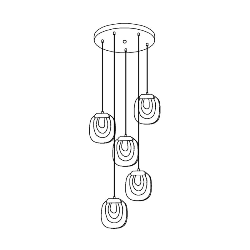 Avesia Suspension minimaliste en verre