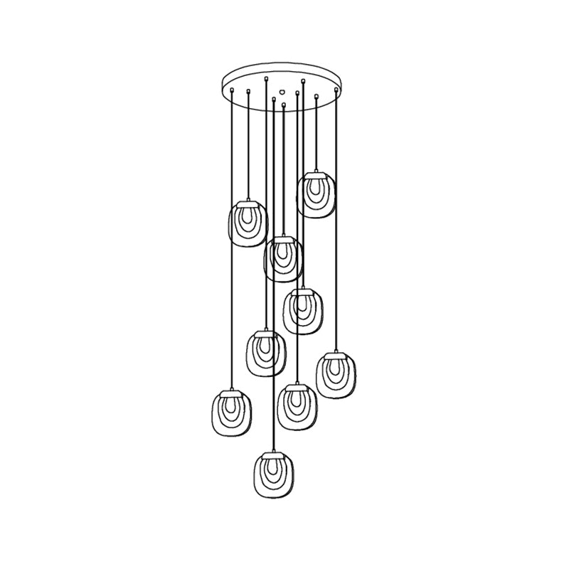 Avesia Suspension minimaliste en verre