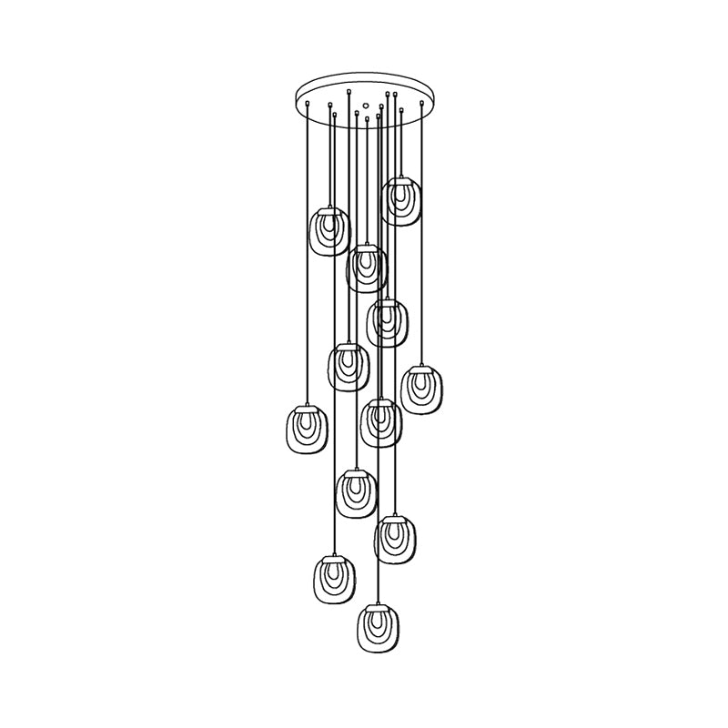Avesia Suspension minimaliste en verre