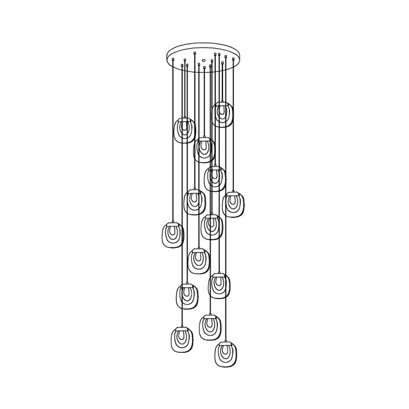 Avesia Suspension minimaliste en verre