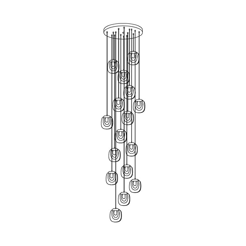 Avesia Suspension minimaliste en verre