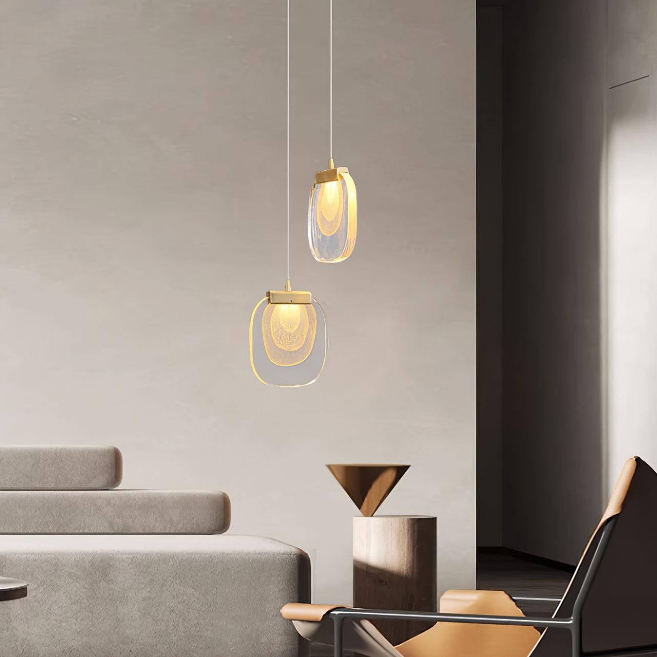 Avesia Suspension minimaliste en verre