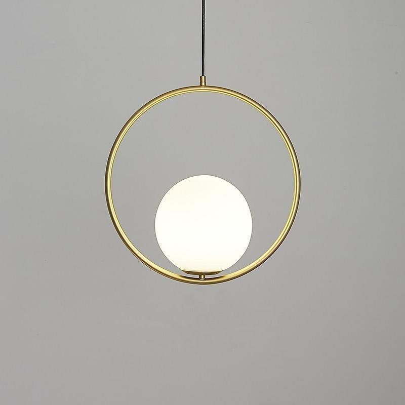 Ellipse Suspension Contemporaine en Laiton