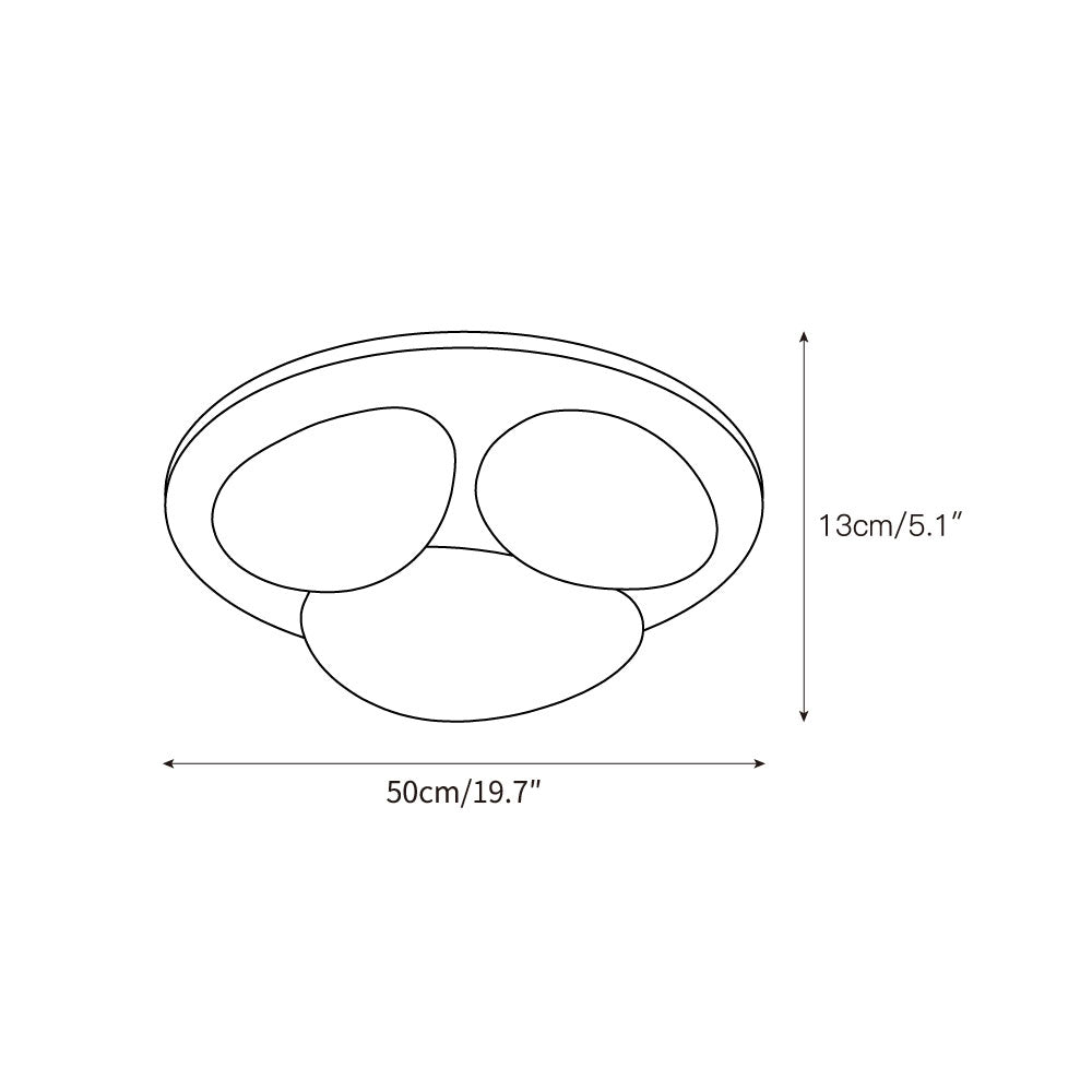 Lylaeen Plafonnier Moderne Et Minimaliste En Plastique Travertin