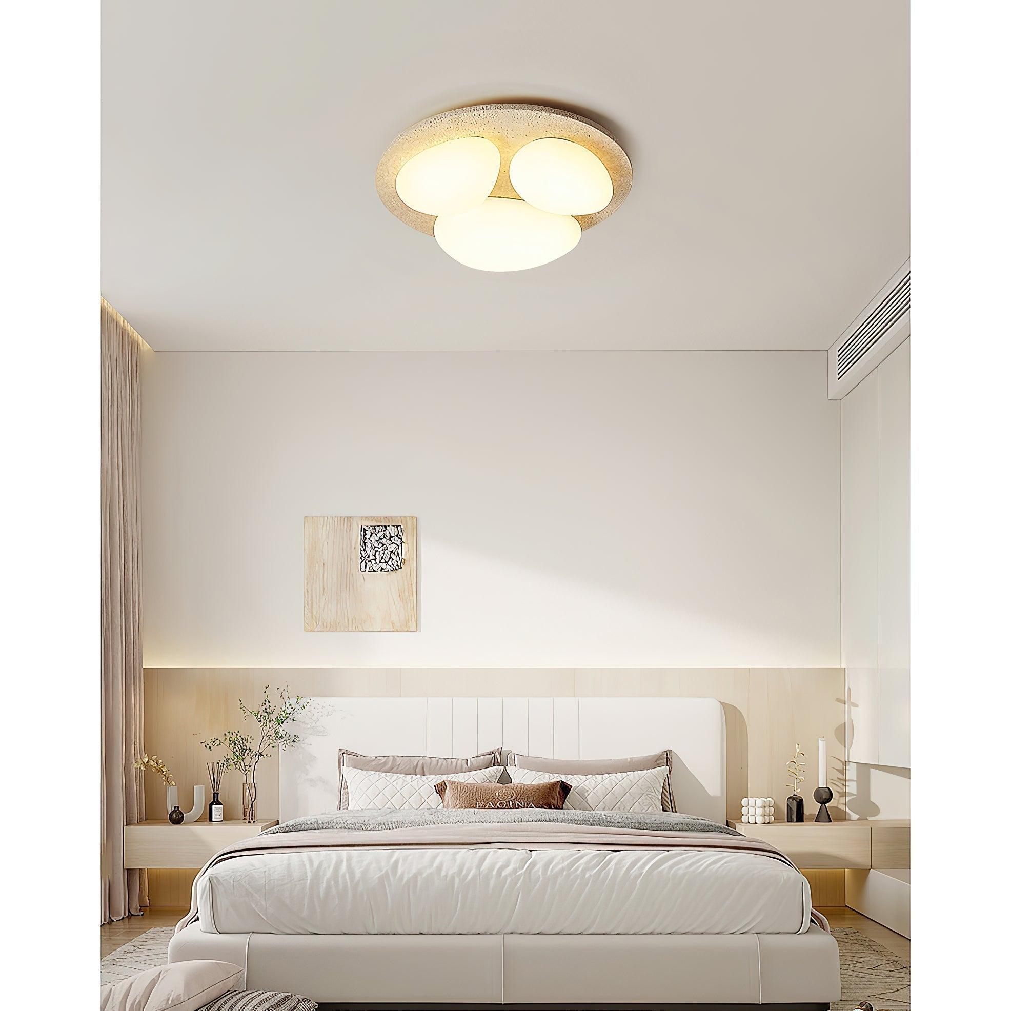 Lylaeen Plafonnier Moderne Et Minimaliste En Plastique Travertin