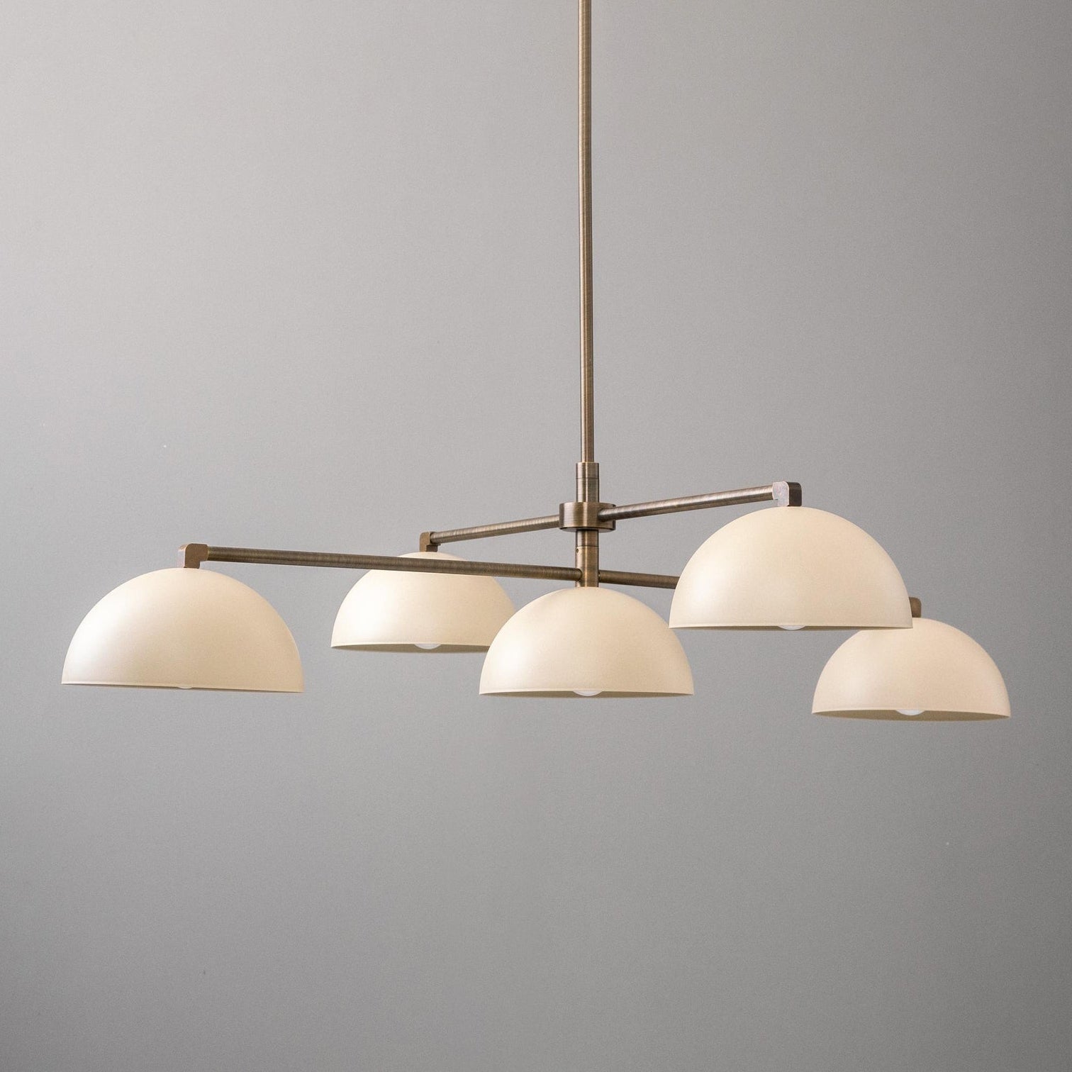 Vosole Lustre Industriel Vintage En Métal Et Laiton Linéaire