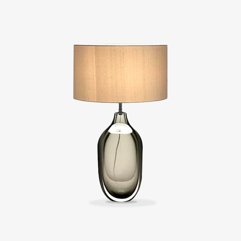 Otheain Lampe de Table en Cristal et Tissu