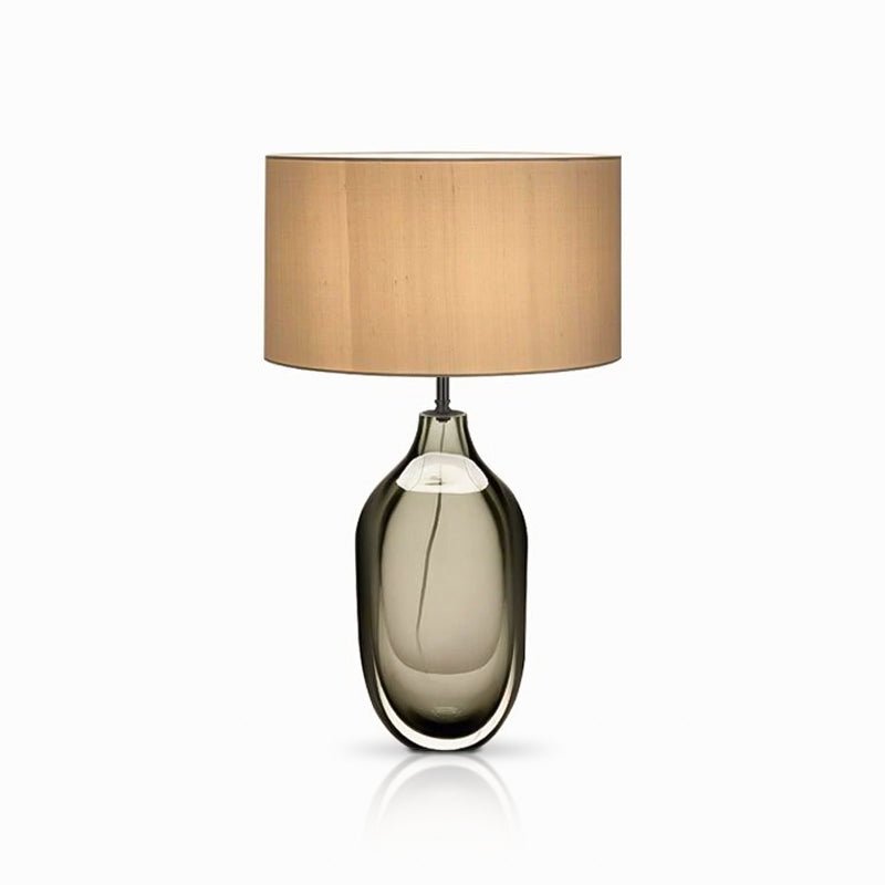Otheain Lampe de Table en Cristal et Tissu