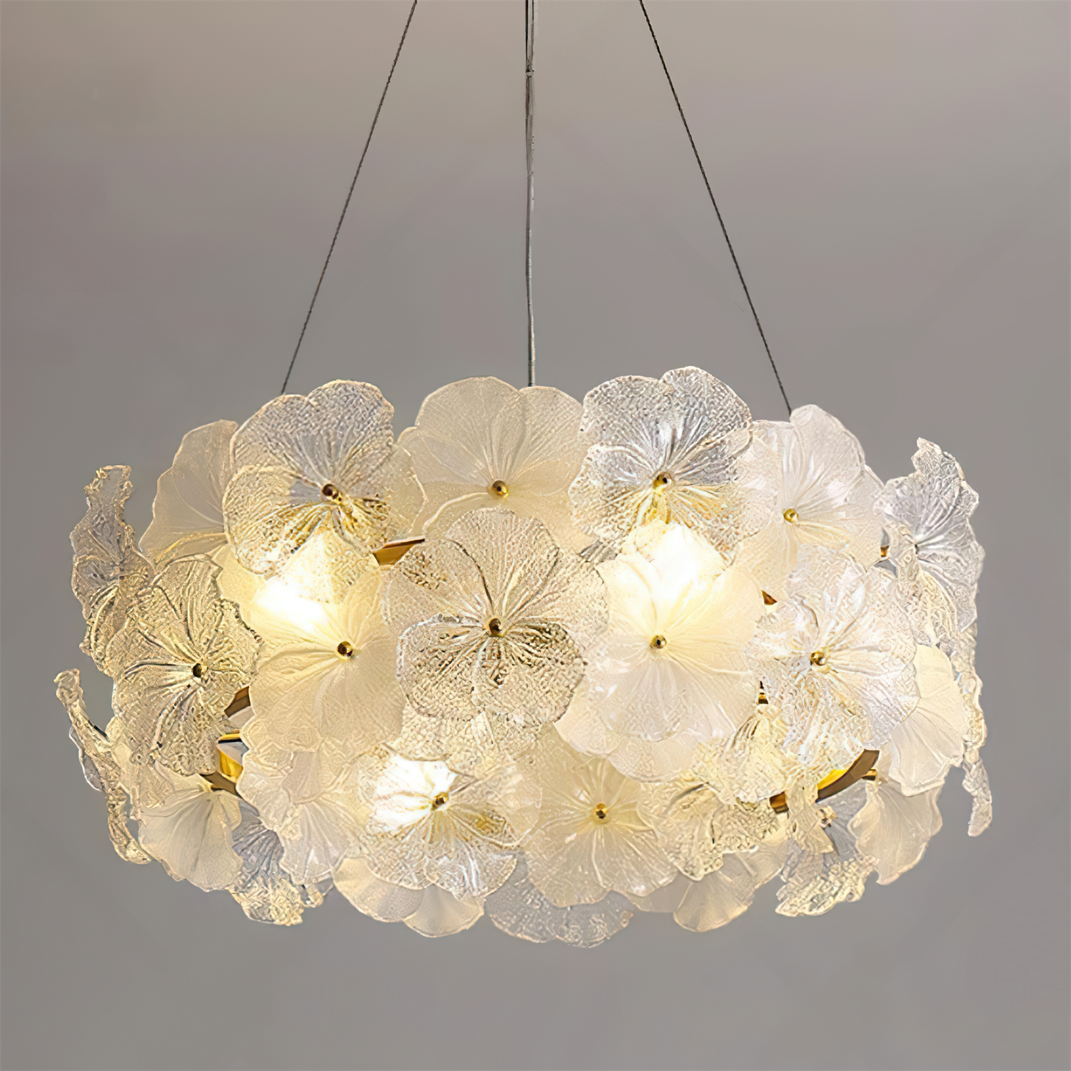 Glezen Lustre Verre Pétale Floral