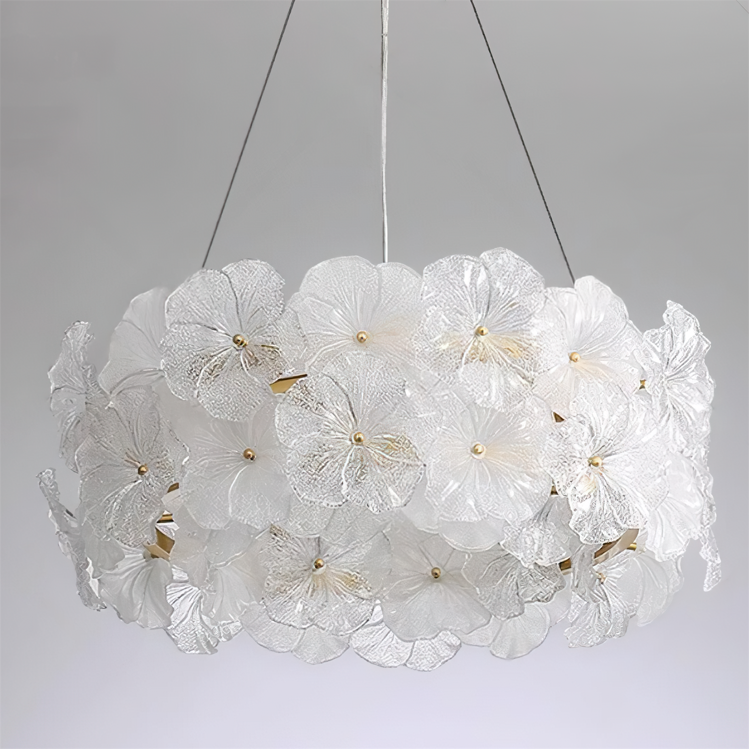 Glezen Lustre Verre Pétale Floral