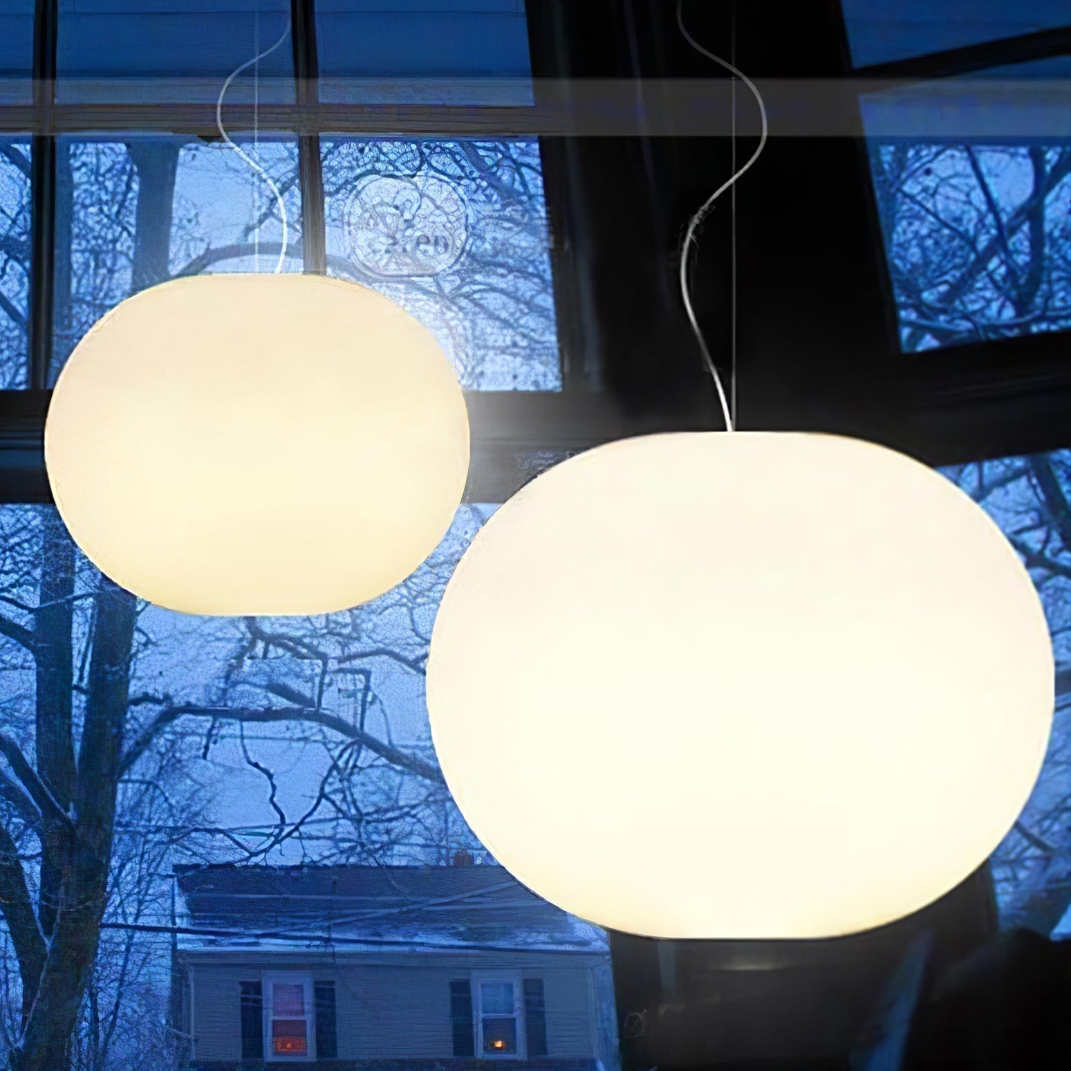 Orba Suspension Lampe en Verre Contemporain