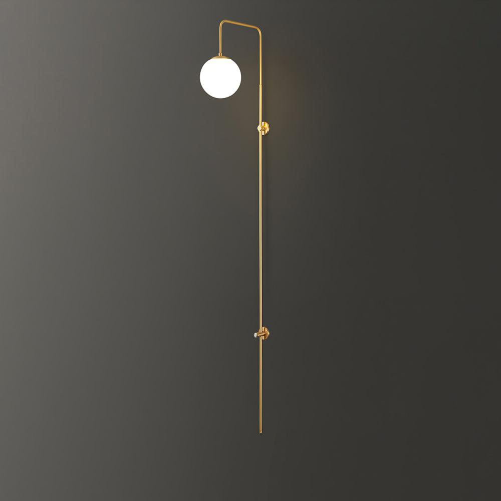 Nyvaris Applique Murale Minimaliste Laiton et Verre