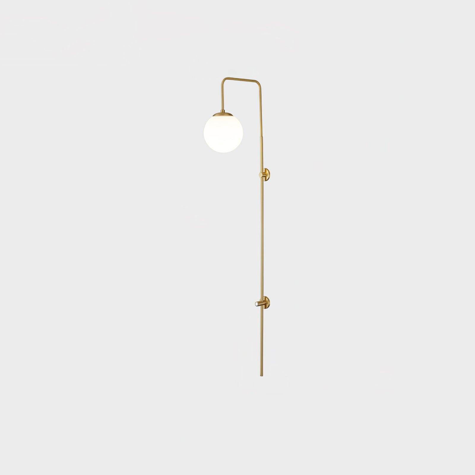Nyvaris Applique Murale Minimaliste Laiton et Verre
