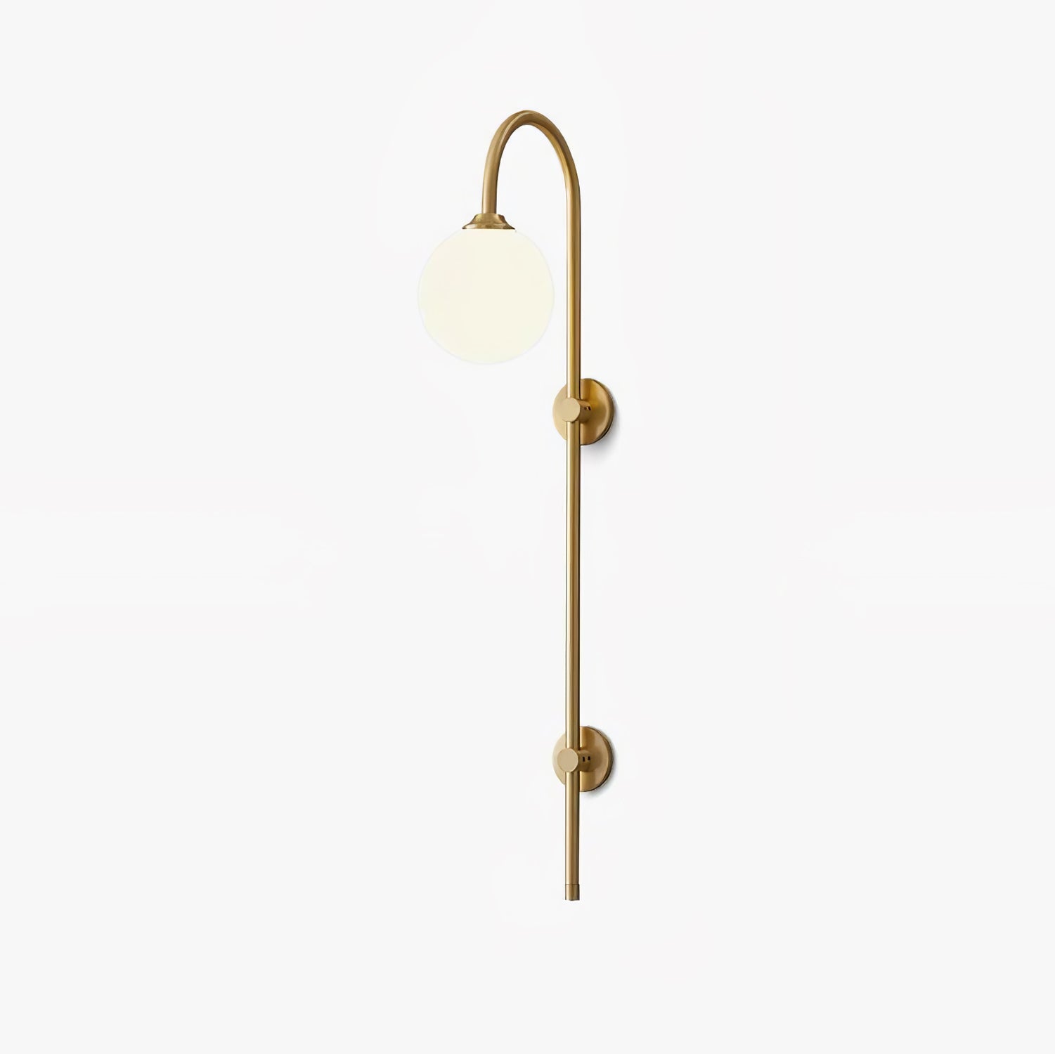 Nyvaris Applique Murale Minimaliste Laiton et Verre