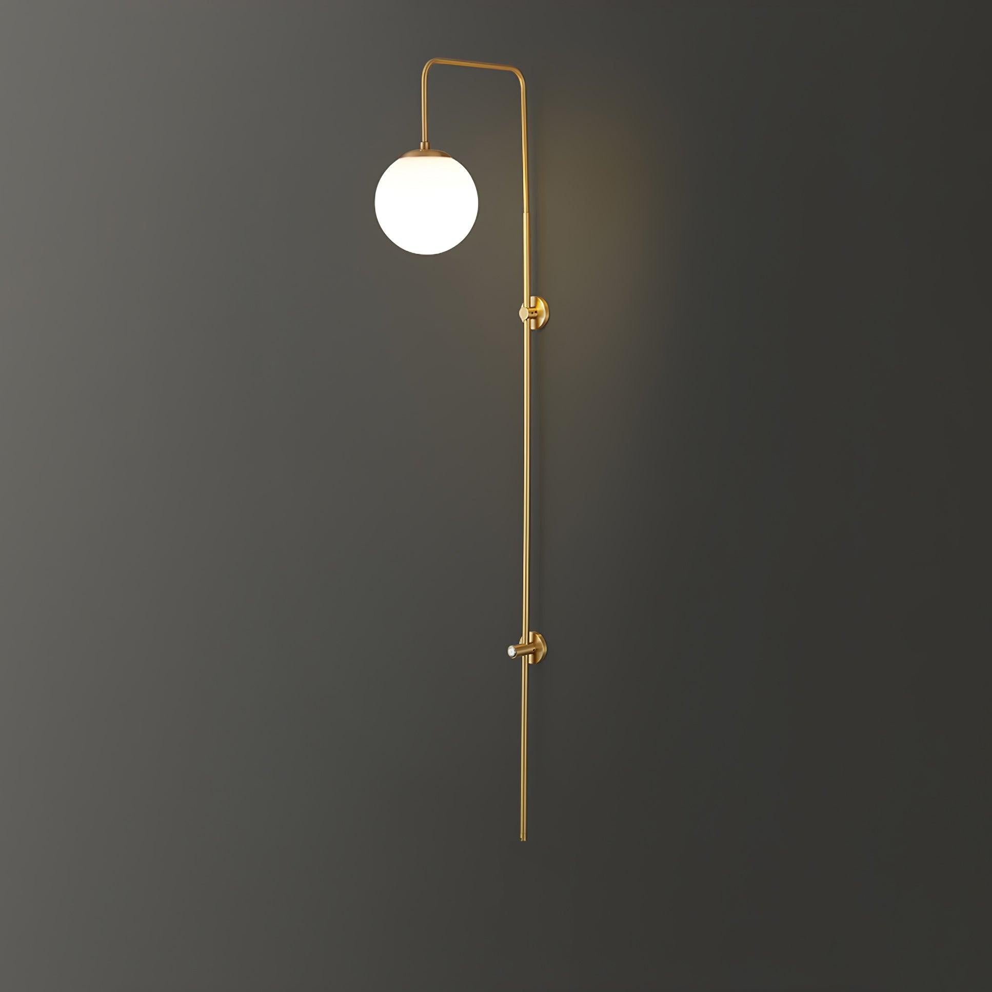 Nyvaris Applique Murale Minimaliste Laiton et Verre